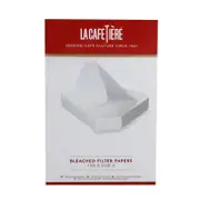 100pc La Cafetiere 19cm Bleached Coffee Filter Papers White - Size 4