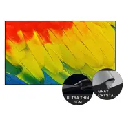WUPRO Wall-Mounted Gray Crystal Projector Screen 92/100/110/120/130-Inch 4K 3D 16:9 160° Viewing Angle Fixed Frame Giant