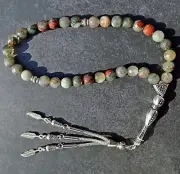 BLOODSTONE Tasbih - Misbaha - Worry Beads - Tesbih - Komboloi - Natural