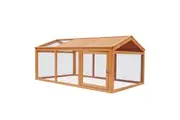 Chicken Run Coop Chook Cage Pen Shelter Wood House Rabbit Hutch Bunny Pet Bird Enclosure Outdoor