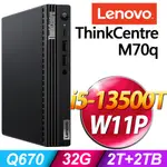 (商用)LENOVO THINKCENTRE M70Q (I5-13500T/32G/2TB+2TB SSD/W11P)