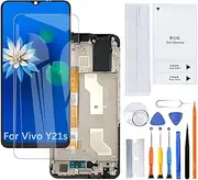 H&LYCYJ Display Screen for Vivo Y21s V2110 LCD Screen Replacement Assembly Kit with Frame