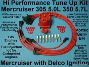 TUNE UP MERCRUISER GEN+ VORTEC MPI 305 350 SPARK PLUG WIRE DISTRIBUTOR CAP ROTOR