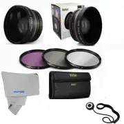 52MM Wide Angle Lens MACRO + UV CPL FLD FILTER KIT FOR NIKON D3000 D3100 D3200