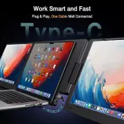 KYY 15.6" Laptop Monitor Extender Portable Triple Monitor 1080P FHD IPS X90D