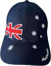 Australian Day Australia Flag ussie Flag Cap Australia Day Baseball Style Cap Sun Visor Adjustable Unisex Navy Blue