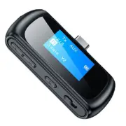 Type-C Car Wireless Bluetooth 5.0 Transmitter Receiver Audio 3.5mm Aux Adapter