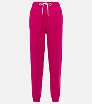 [Polo Ralph Lauren] Polo Ralph Lauren Cotton-blend jersey sweatpants AU 6 pink