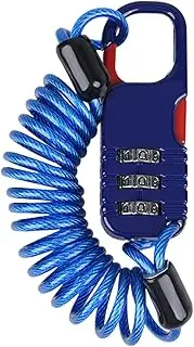 Walopola Scooter Cable Lock | 3 Digit Combination Stroller Lock - Retractable Cable Lock for Helmet, Luggage, Electric Scooter, Motorcycle