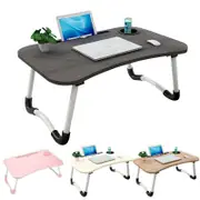 Ozoffer Laptop Stand Table Foldable Desk Computer Study Bed Adjustable Portable Cup Slot