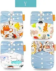 Cloth Diapers are Environmentally Friendly and Adjustable, Dry and Wet Bags are Waterproof, Baby Diapers are Environmentally Friendly, and The Backpack Can Be Reused 4 Pieces/Set