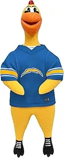 Littlearth NFL Team Rubber Chicken Toy Los Angeles Chargers