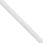 [JewelryWeb] 925 Sterling Silver Solid Polished 8mm Magic Herringbone Link Bracelet Lobster Claw Jewelry Gifts for Women - Length Options: 18 20