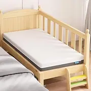 DREAMZ Kids Baby Cot Mattress Bed Foam Bedding 130cmx70cmx13cm Cot Crib Sleep Breathable Children, 2-Sided Reversible, Knitted Fabric, Removable Zippered Cover, CertiPUR-US Certified Vacuum Packed