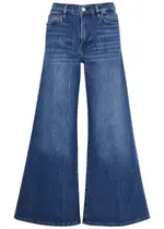 Frame Le Palazzo Crop Wide-leg Jeans - Dark Blue - 30 (W30 / UK12 / M) 30 (W30 / UK12 / M)