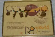 Fabulous NORTHSHORE Wine Glass Charms Set Of 6 Shoe Purse Glasses Phone NEW