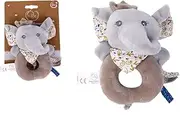 Dodo d'AMOUR - Shake Plush Toy - Elephant - 032291 - Beige - Fleece - Birth - Plush - Baby - Soothing - Soft - Washable - 13 cm x 10 cm - from 0 Months