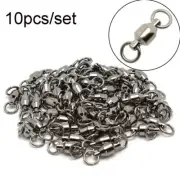 Heavy Duty Ball Solid Ring Bearing Barrel Fishing Rolling Swivel Connector