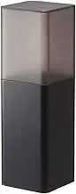 Yamazaki 5373 Cutlery Stand with Lid, Black, Approx. W 3.1 x D 3.1 x H 9.8 inches (8 x 8 x 25 cm), Tower, Dust Prevention, Dividers Included