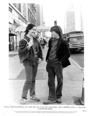 Actor Jeremy Levy and Actress Trini Alvarado in Rich Kids in 1979 Old Photo 6