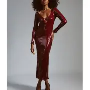 Bardot 'Verona' Red Sequin Maxi Dress Size 6 - NWT