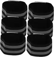 YARNOW Elastic Reflective Wrist Straps 6 Pack Creative Reflective Straps for Running Cycling Safety