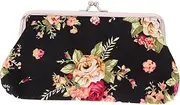 [Holibanna] Floral Closure Wallet Vintage Style Wallet Women's Retro Purse Buckle Clutch Bag