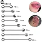 Internal Thread Labret Stud Bridge Piercing Titanium Lip Ring Tongue Earrings