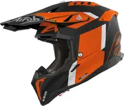 Airoh Aviator 3 Glory, motocross helmet , color: Matt Black/Light Grey/Orange , size: M