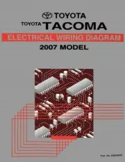2007 Toyota Tacoma Wiring Diagrams Schematics Layout Factory OEM