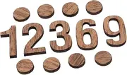 INOOMP 1 Set Clock Numerals Kit DIY Hanging Clock Numbers for Home Office Durable Material Easy Installation Replacement Decor