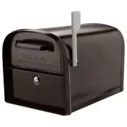 Oasis 360-Degree Rubbed Bronze Locking Parcel Mailbox with 2-Access Doors and