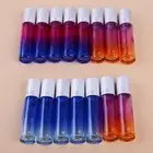 5Pcs 10ml Gradient Glass Roll On Bottles Steel Roller Perfume Essential Oil