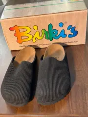 New with Box Birkenstock -Birki Black Provence Regular - Size 38 Ladies 7 Clog
