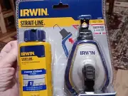 Irwin Tools Strait-Line 1932889 IRWIN Mach6 Chalk Reel, Blue
