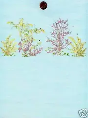 Dollhouse Wallpaper / 2 Sheets Mini Springtime PaleBlue