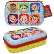 Cocomelon Molded Zippered Pencil Case for Kids, Cocomelon School Supplies NEW