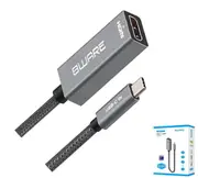 8ware 10cm USB-C to HDMI Male-Female Adapter Converter Cable Retail Pack for PC Laptop iPad MacBook Pro/Air Surface Dell XPS to Monitor Projector TV