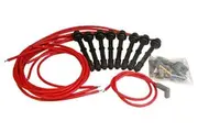MSD Spark Plug Wires Copper Silicone 90 Degree 8.5mm Dia. Red For For Ford Modular V8 engines Set MSD-31889