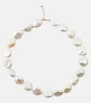 [Mateo] Mateo 14kt gold necklace with pearls One Size white
