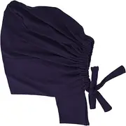 [FOMIYES] Hijab Cap for Women Stretchy Turban Muslim Bonnet Tie-Back for Islamic Ladies Navy