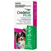Credelio Plus Dog Small 2.8-5.5kg Pink 1 Pack 3 Pack 6 Pack Flea Tick Worm Chew
