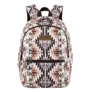 Wrangler Ladies Aztec Print Brown Backpack WG2206-9110BR