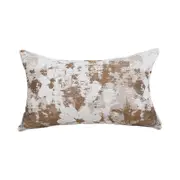 SOGA 35cm Rustic Weathered Paint Effect Decorative Lumbar Throw Pillow