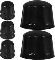 PLAFOPE 8pcs Rubber ATV Wheel Rim Caps: Dustproof Covers for 110-250cc Atvs - Golf Carts Go-Karts Rubber Tire Rim Cap for Beach Sand and Mud Roads