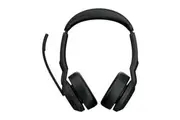 Jabra Evolve2 55, USB C, Stereo, MS Teams, Active Noise Cancellation (ANC), Link 380 Bluetooth Adapter ,30m Wireless Range, 18 Hours Battery Life