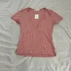 Urban Outfitters ribbed v-neck top Size medium Condition: NWT Color: mauve