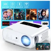 Projector, 15000lux 490ANSI Native 1080P WiFi Bluetooth Projector, 300'' Vide...