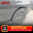 2PCS FOR Subaru Impreza STI WRX 2002-2009 Rear Wheel Arch Wide Fender Flares Lip
