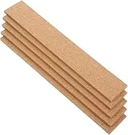 LOPUNER 5Pcs Natural Cork Bulletin Strips Self Adhesive Memo Bar for Office School and Home Frameless Cork Board for Documents Photos Notes